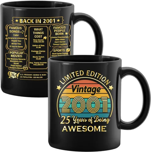 Miniatura 17 de QUPT Regalos de 60 cumpleaños para hombres, taza de 60 cumpleaños de 1964, regalo para hombres y mujeres, información sobre la antigüedad de 1964