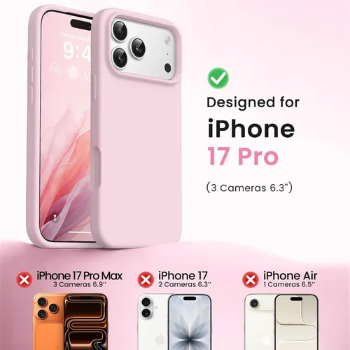 Miniatura 685 de GONEZ Funda de silicona para iPhone 15 Pro Max, compatible con Magsafe, protector de cámara + protector de pantalla, forro de microfibra suave