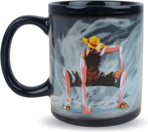 Miniatura 5 de Taza de café cambiante Luffy de una pieza Taza de café de cerámica reactiva sensible al calor