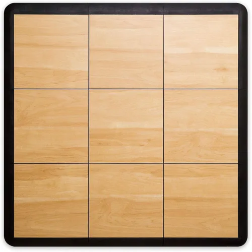 Miniatura 11 de Big Floors 3X3DKMAPLEFLOOR Kit de piso de baile modular entrelazado de plástico liviano (3' x 3'), roble oscuro, 21 piezas