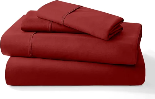 Miniatura 14 de Juego de sábanas puro de 100% algodón orgánico certificado de 1000 hilos, juego de ropa de cama de 4 piezas, bolsillo extra profundo de 24 pulgadas