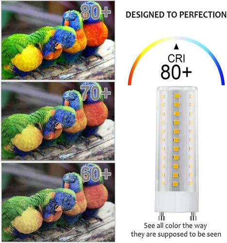 Miniatura 7 de Cheopha Bombilla LED GU24 de 5000 K, luz blanca diurna, luz CFL espiral T2 de 13 W, 18 W, 23 W, bombilla de repuesto para ventiladores de techo