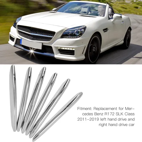 Miniatura 2 de Fydun Cubierta de rejilla de ventilación para capó del motor de automóvil, accesorios cromados R172 SLK 2011‑2019