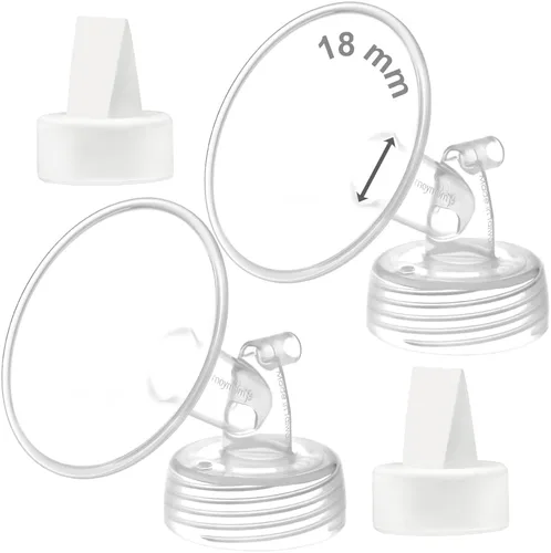 Miniatura 22 de Maymom Válvula de brida y pico de pato de 0.827 in compatible con piezas de bomba de repuesto Spectra S1 S2 9 Plus, no original Spectra Brida
