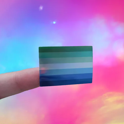 Miniatura 2 de LGBTQ - Calcomanías de orgullo gay, rectangular, autoadhesivas, impermeables, para desfiles y eventos (1 rollo, 300 calcomanías)