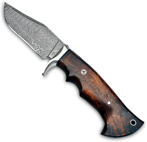 Miniatura 3 de Cuchillo de Hoja Fija Hecho a Mano Premium para Bushcraft y Caza – Hoja Afilada como Navaja, Diseño Duradero para Entusiastas del Aire Libre