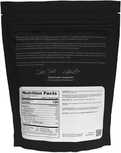 Miniatura 2 de True Nutrition Aislado de proteína de guisante en polvo, 0.88 oz de proteína vegana sin OMG en polvo por porción, bajo en carbohidratos, bajo