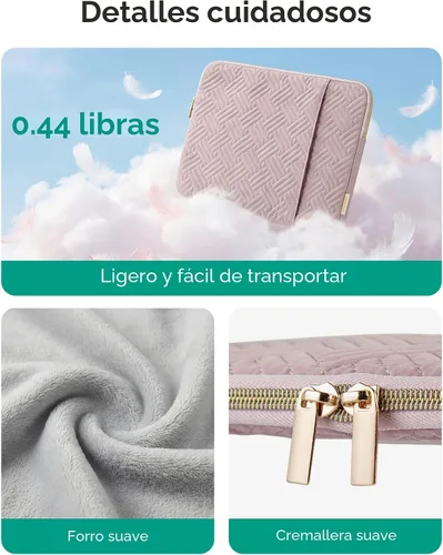 Miniatura 7 de BAGSMART Funda para Laptop Compatible con MacBook Air/Pro, 13-13.3 pulgadas, Compatible con MacBook Pro de 14 Pulgadas, Funda para MacBook Air M2