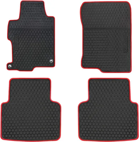 Alfombrilla de goma para coche para Honda Accord 9ª Generación 2017-2016-2015-2014-2013, alfombrillas ajustadas personalizadas de color negro y