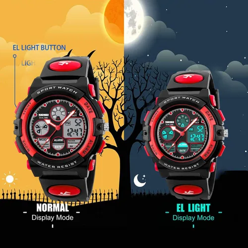 Miniatura 4 de cofuo Kids Digital Sport Watch, Boys Girls Waterproof Sports Outdoor Watches Children Casual Electronic Analog Quartz Wrist Watches with Alarm