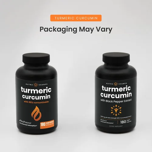 Miniatura 7 de Curcumina de cúrcuma con extracto de pimienta negra de 1500 mg 95% curcuminoides suplemento de cúrcuma extra fuerte para la salud