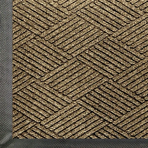Miniatura 6 de M+A Alfombra de entrada de fibra de poliéster PET para interior/exterior, reverso de goma SBR, 3/8 pulgadas de grosor, Negro humo