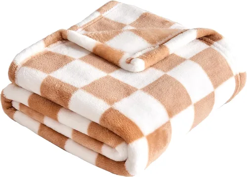 Miniatura 14 de Yurhap Manta de Bebé a Cuadros de Forro Polar para Niños y Niñas, Ultra Suave, Acogedora y Esponjosa, Mantas Receptoras para Bebés, Niños Pequeños