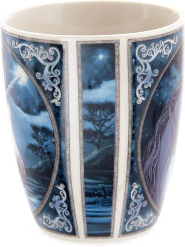 Miniatura 3 de Puckator Modelo de producto de taza de porcelana de hueso de unicornio con licencia Lisa Parker - MULP20 Azul