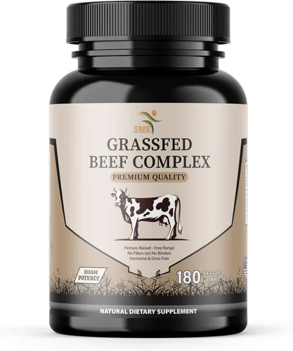 Suplemento de órgano de carne de res – alimentado con pasto y criado en pastos – Bienestar total del cuerpo y rendimiento, complejo de órganos con