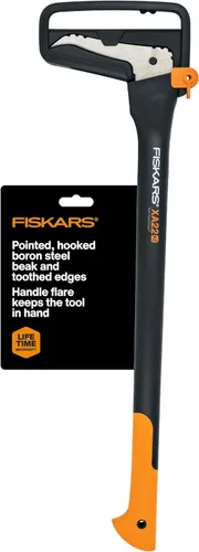 Miniatura 10 de Fiskars Hookaroon de 12 pulgadas, mango de agarre antideslizante con hoja puntiaguda y angular, herramienta de jardinería para rotar, arrastrar