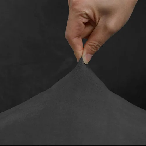 Miniatura 3 de N/A - Juego de 2/4 fundas de terciopelo para silla con respaldo de ala, resistente, extraíble, lavable, reutilizable, funda protectora sin brazos