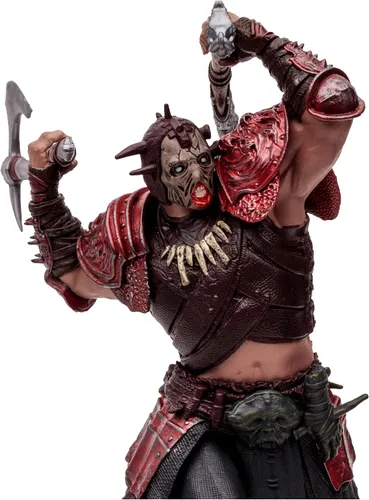Miniatura 3 de McFarlane Toys - Diablo IV Rend Bárbaro y Nigromante de Sangre Paquete de 2 Figuras Posadas con Etiqueta de Oro 1:12 Escala 1:12, Etiqueta Dorada