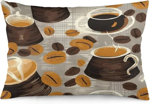 Miniatura 32 de Funda de almohada con sombrero de bruja con diseño de gato de 20 x 30 pulgadas, diseño de impresión de doble cara con cremallera invisible, Patrón 8