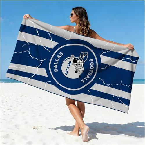 Miniatura 14 de Football Fan Thin Lightweight Microfiber Beach Towel Las Vegas City Themed Large Absorbent Oversized Towels Men Women Stuff Raiders Team Dad Husband