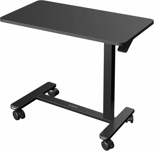 Miniatura 10 de VIVO Mesa portátil para laptop de 32 x 16 pulgadas sobre sofá, escritorio de cabecera ajustable en altura para sillón reclinable, negro, CART-V02L
