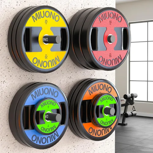 Miniatura 7 de Weight Plate Holder, Wall Mounted Weight Rack Storage for Weight Plates, Home Gym Organizer