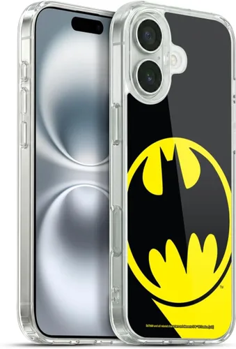 Miniatura 147 de Head Case Designs Funda de gel con licencia oficial de Batman DC Comics Bat Signal Logos [protección de grado militar] compatible con Apple iPhone 7