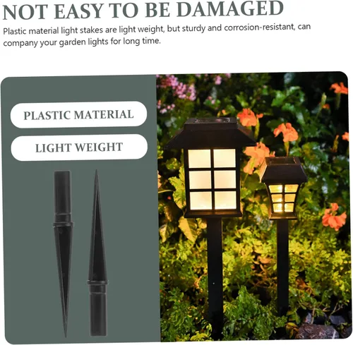 Miniatura 9 de Estacas de repuesto para luces solares de jardín al aire libre, accesorios de estaca, estacas de bastón de caramelo, camino, paisaje, patio, patio