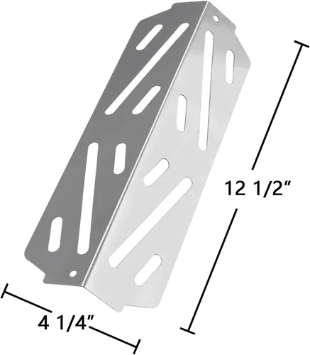 Miniatura 2 de Hongso Deflectores de calor SS de 12-1/2" x 4-1/4" para Weber Genesis 2 6 quemadores Serie 600 Genesis II E610 S610, II LX E-640 S-640, Genesis II