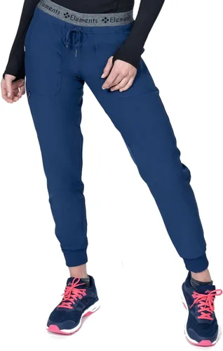 Miniatura 3 de Conjunto de uniforme médico para mujer, con 7 bolsillos, elástico en 4 direcciones, para enfermera, dentista, Elements Select ES2956