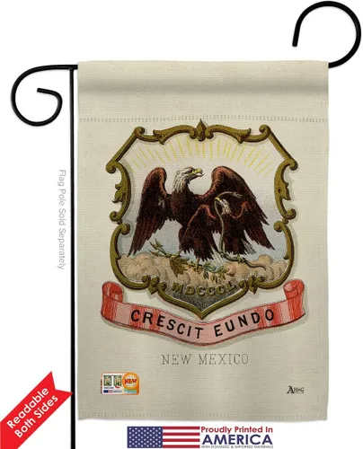 Miniatura 2 de Coat of arms New Mexico Garden Flags 2pcs Pack Americana States USA American Territories Republic Country Particular Area Small Decorative Gift Yard
