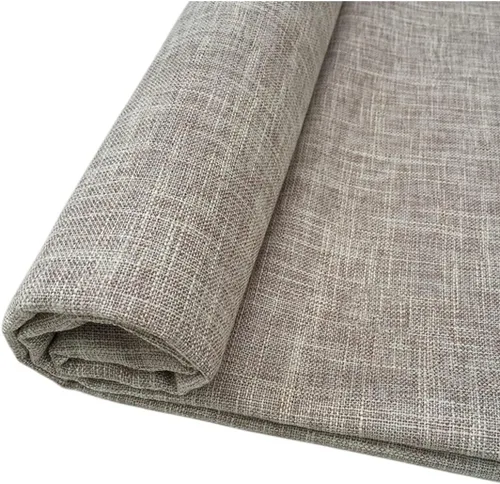 Miniatura 12 de TinaKim tela para tapicería, material de lino sintético, para reparación y costura de fundas de sofá, silla y sillón (12 marrón, 1 yarda
