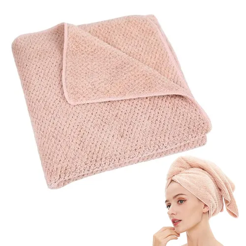 Miniatura 10 de Toalla de microfibra para el cabello de secado rápido, toallas de secado de pelo, adecuadas para todo tipo de cabello, ultra absorbente, cabello Azul