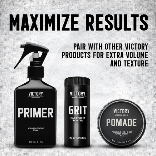 Miniatura 7 de Victory Barber & Brand Polvo de textura de grano para hombre, polvo para el cabello de peluquería fabricado en los Estados Unidos Polvo de peinado