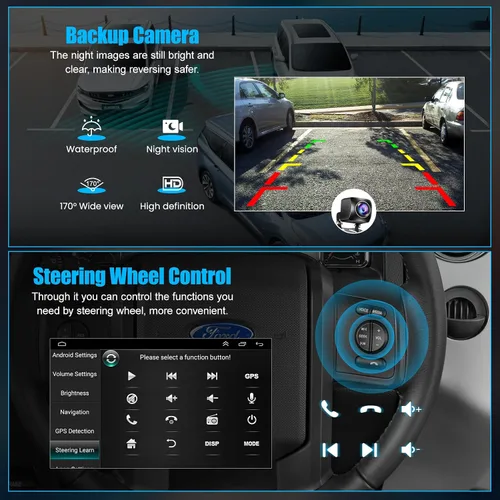 Miniatura 3 de Radio de coche con DVD/CD para Ford F150/F250/F350 2004-2014, pantalla táctil IPS de 7 pulgadas, estéreo para automóvil con CarPlay inalámbrico
