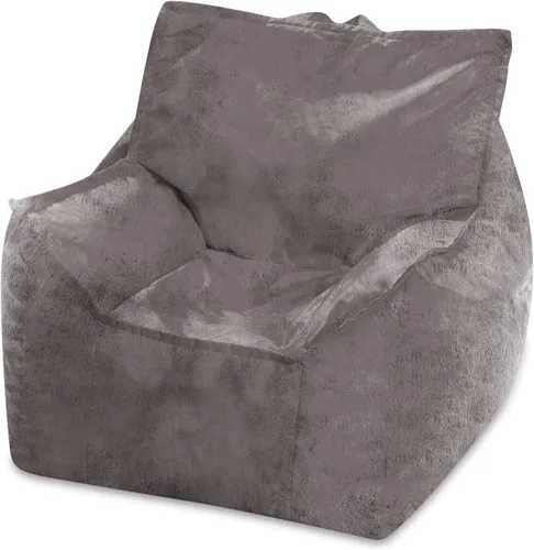 Miniatura 89 de Posh Beanbags - Sillón puff grande, 38 pulgadas, color azul rey sólido Nylon suave - Azul real