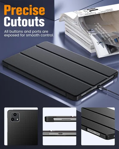 Miniatura 6 de MoKo Funda para tablet T-Mobile Revvl Tab 5G de 10.36 pulgadas, función de activación/apagado automático y protector completo de cuero delgado