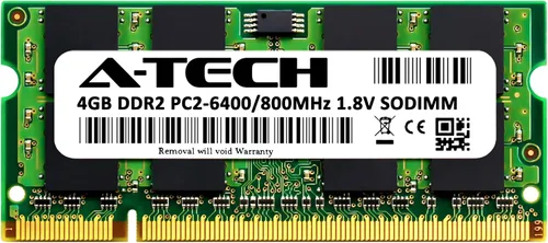 Miniatura 2 de A-Tech 4 GB de RAM para DELL Latitude D630 DDR2 800MHz SODIMM PC2-6400 200-Pin Non-ECC módulo de actualización de memoria