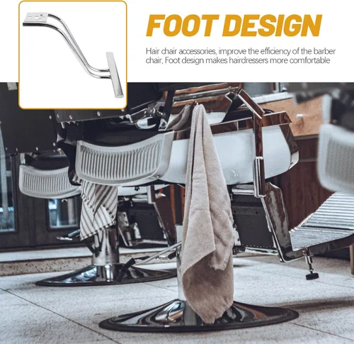 Miniatura 7 de Silla de salón Pedal universal Silla de salón Reposapiés Reposapiés Universal Reposapiés Pedal s Reposapiés Trípode de acero inoxidable Almohadillas
