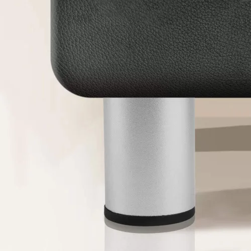 Miniatura 4 de TOVOT 4 patas redondas de 3 pulgadas para muebles, patas de sofá de aleación de aluminio, patas de metal resistentes para muebles, gabinetes y sofás
