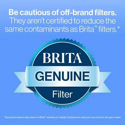 Miniatura 4 de Brita Jarra de filtro de agua de todo el día, blanco, grande, 10 taza, 1 cuenta
