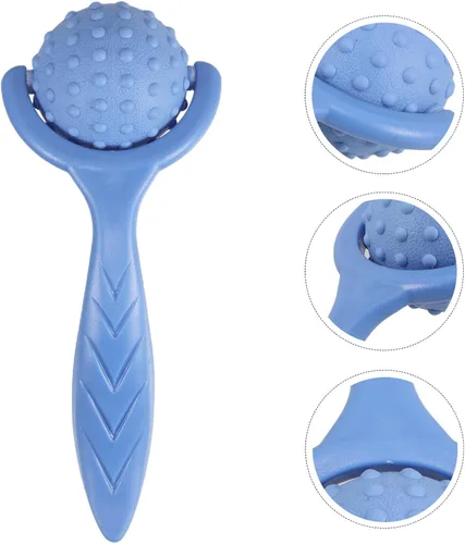 Miniatura 9 de Masajeador de rodillo de mano con estimulación de punto de acupuntura para relajación muscular de cuerpo completo, barra de masaje portátil de yoga