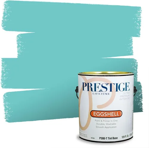 Miniatura 152 de PRESTIGE Pintura interior e imprimación en uno, salpicaduras acuosas, cáscara de huevo, 1 galón