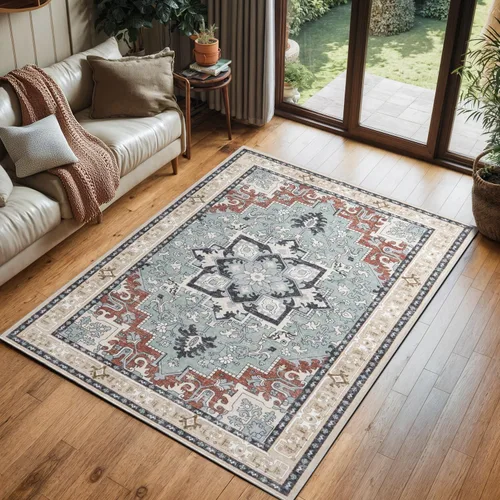 Miniatura 72 de Lofus 8x10 Alfombras de área para sala de estar, alfombra de área lavable, alfombras para dormitorio, cocina, alfombra vintage boho, alfombra suave