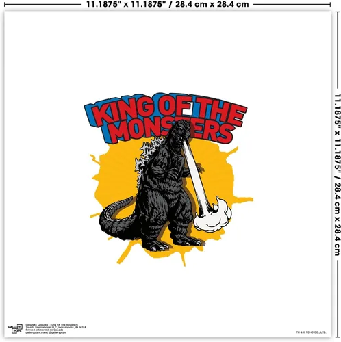 Miniatura 6 de Trends International Gallery Pops Godzilla - Póster de pared de rey de los monstruos, 12.00 x 12.00 pulgadas, versión sin marco