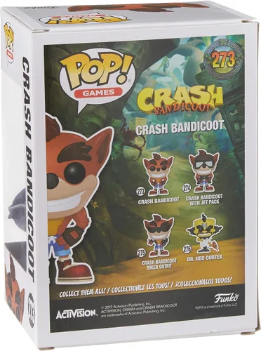 Miniatura 4 de Funko 0889698256438 Crash Flocked Exclu POP Figurines 3.9 in