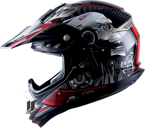 Miniatura 24 de 1Storm Casco de motocross para adultos, todoterreno, MX, BMX, ATV, motocross, mecánico, HGXP14B, fibra de carbono, negro, HGXP14B
