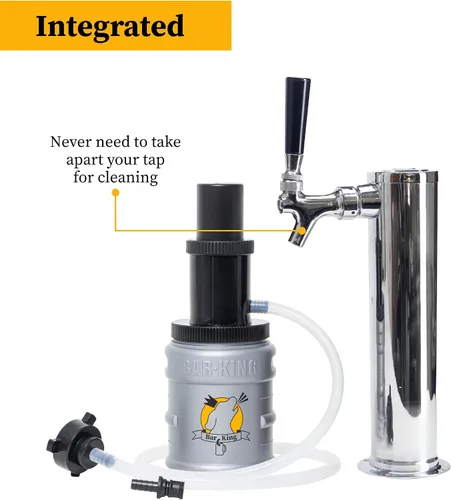 Miniatura 2 de Bar-King Kit de limpieza de línea de cerveza Kegerator de conexión rápida. Ahora limpia tus líneas de cerveza tan fácilmente como cambiar un barril.