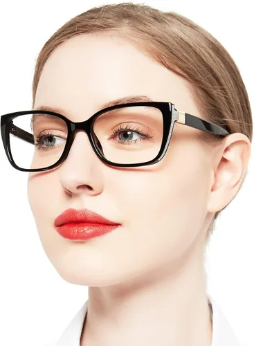 OCCI CHIARI Gafas de lectura con bloqueo de luz azul para mujer Negro
