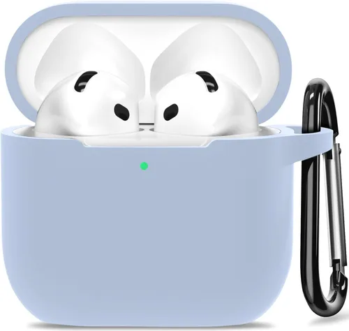 Miniatura 15 de Funda para AirPods 4, funda de silicona compatible con Apple AirPods de 4ª generación, color rojo